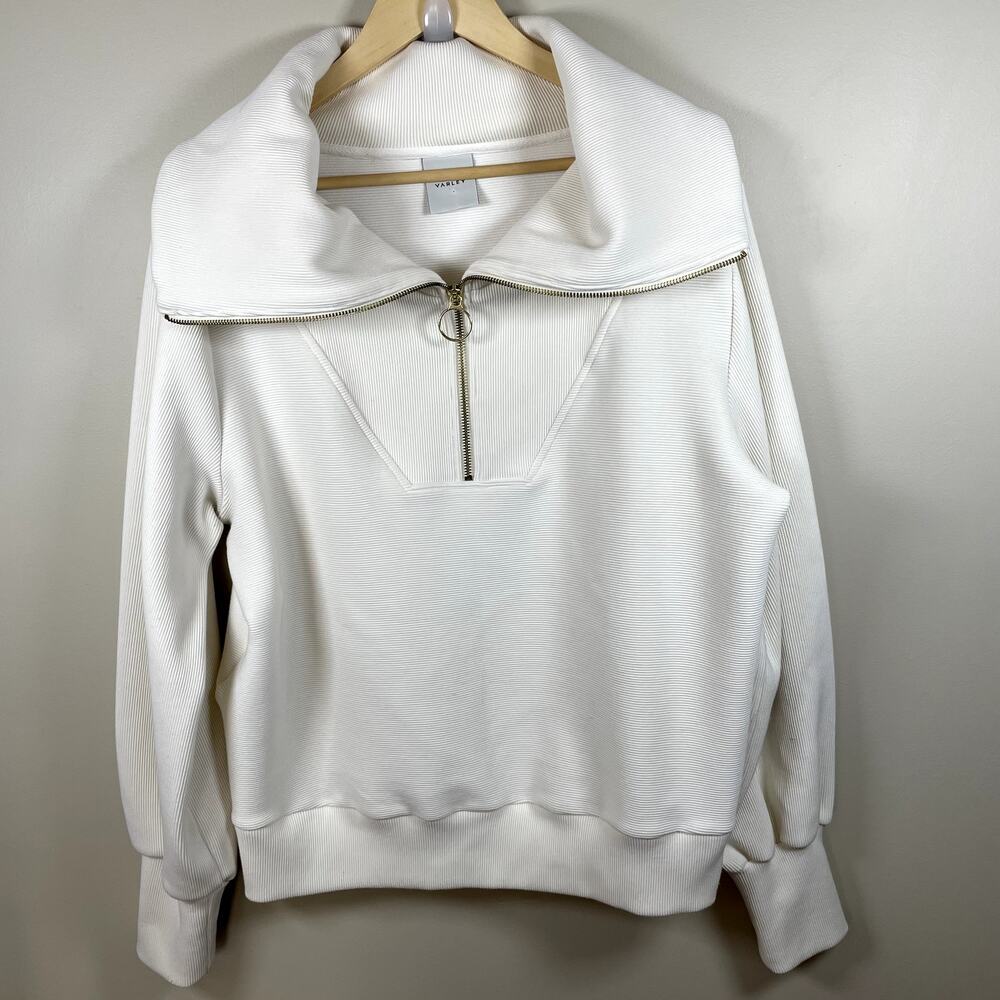 Varley Vine Cream Zip-Up Sweatshirt